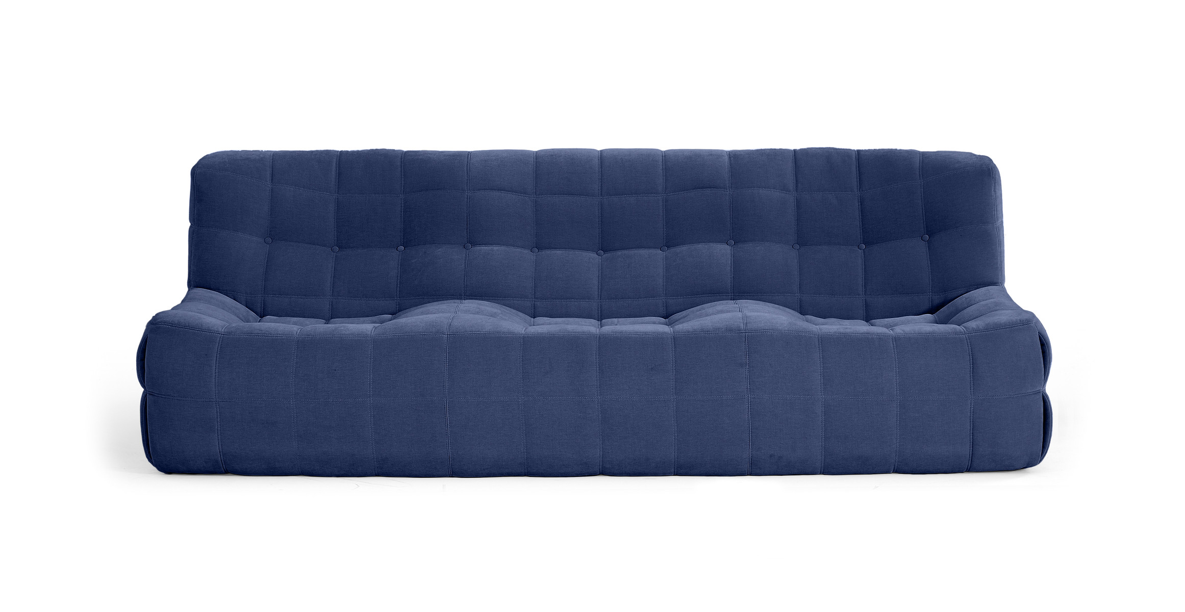 Michel Ducaroy Kashyma 3 Seater Sofa -  Chenille Blue