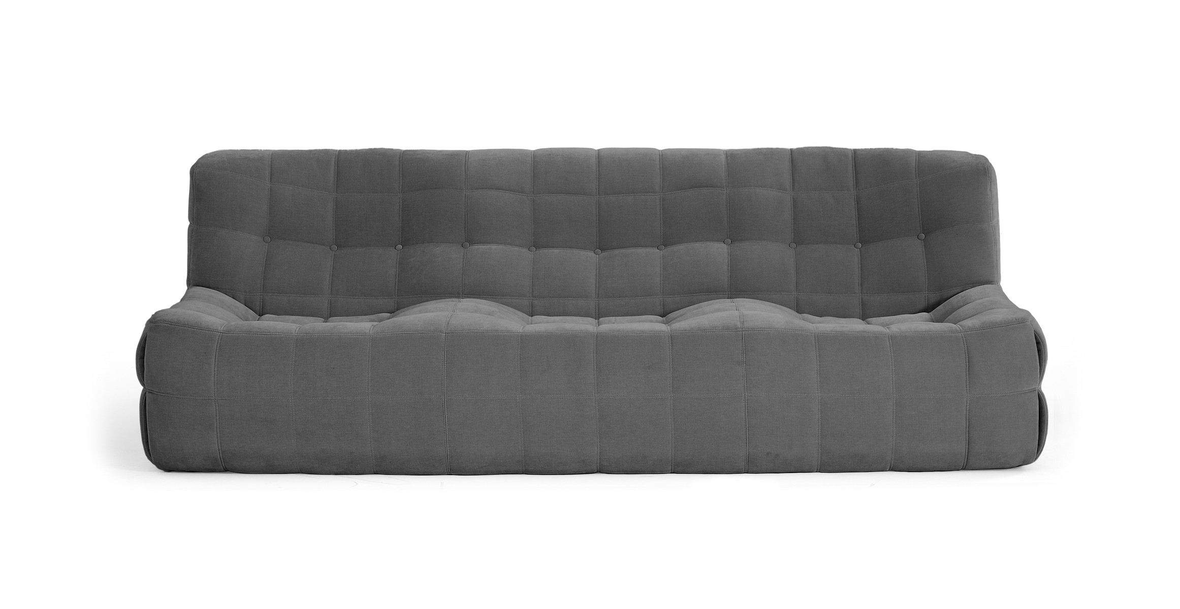 Michel Ducaroy Kashyma 3 Seater Sofa -  Chenille Charcoal Gray