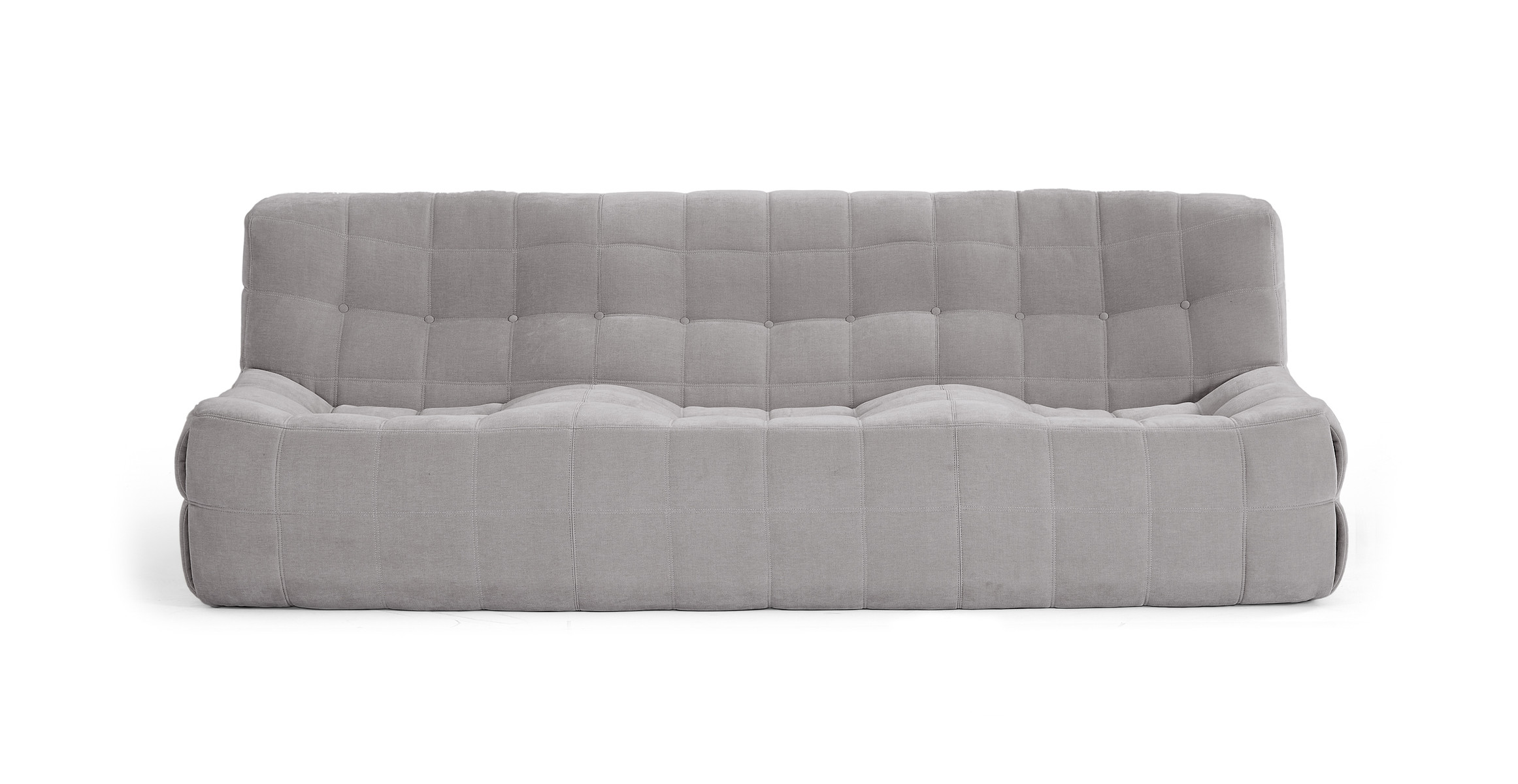 Michel Ducaroy Kashyma 3 Seater Sofa -  Chenille Light Grey