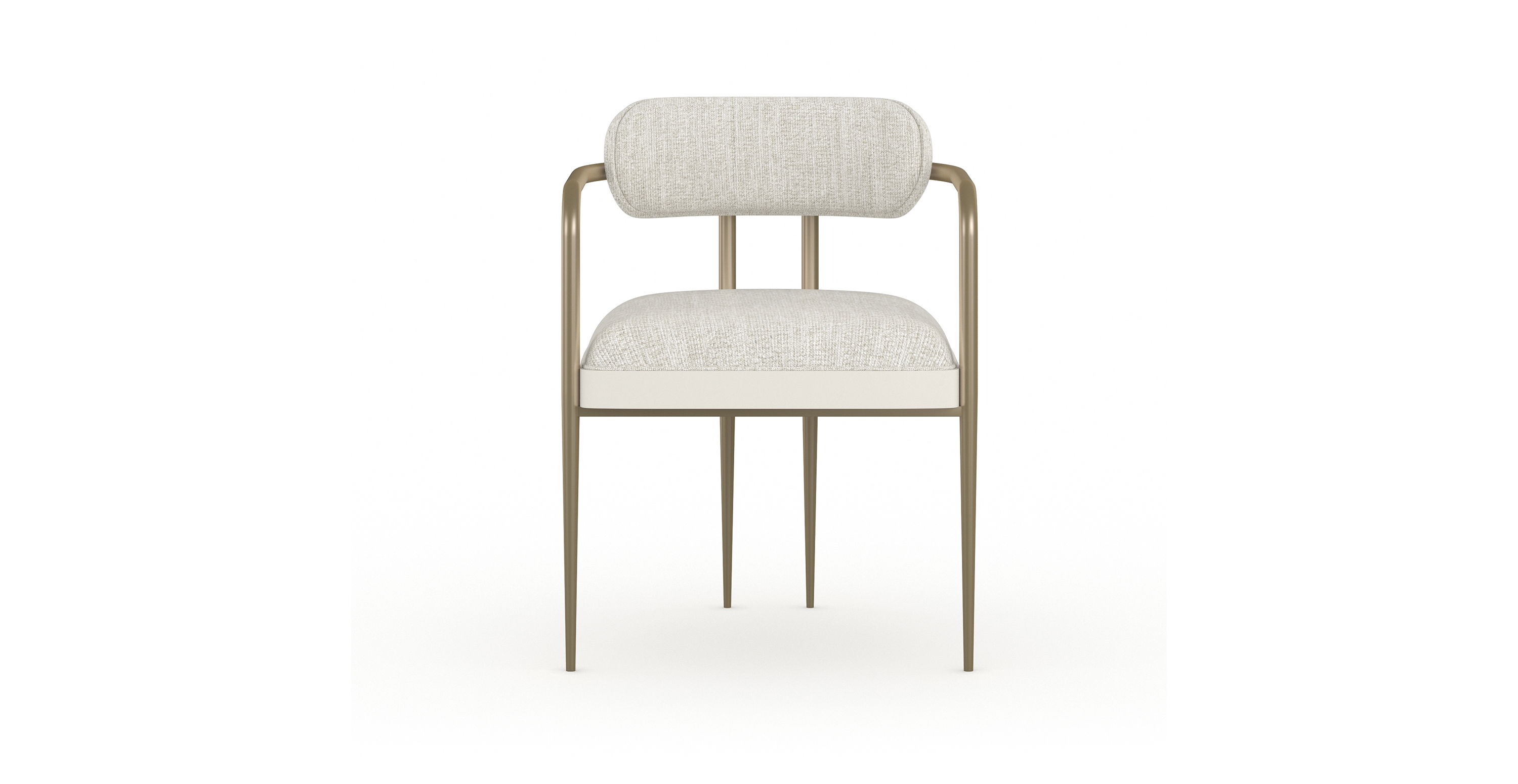Savannah Metal Dining Chair -  Blanc Gloss Metal