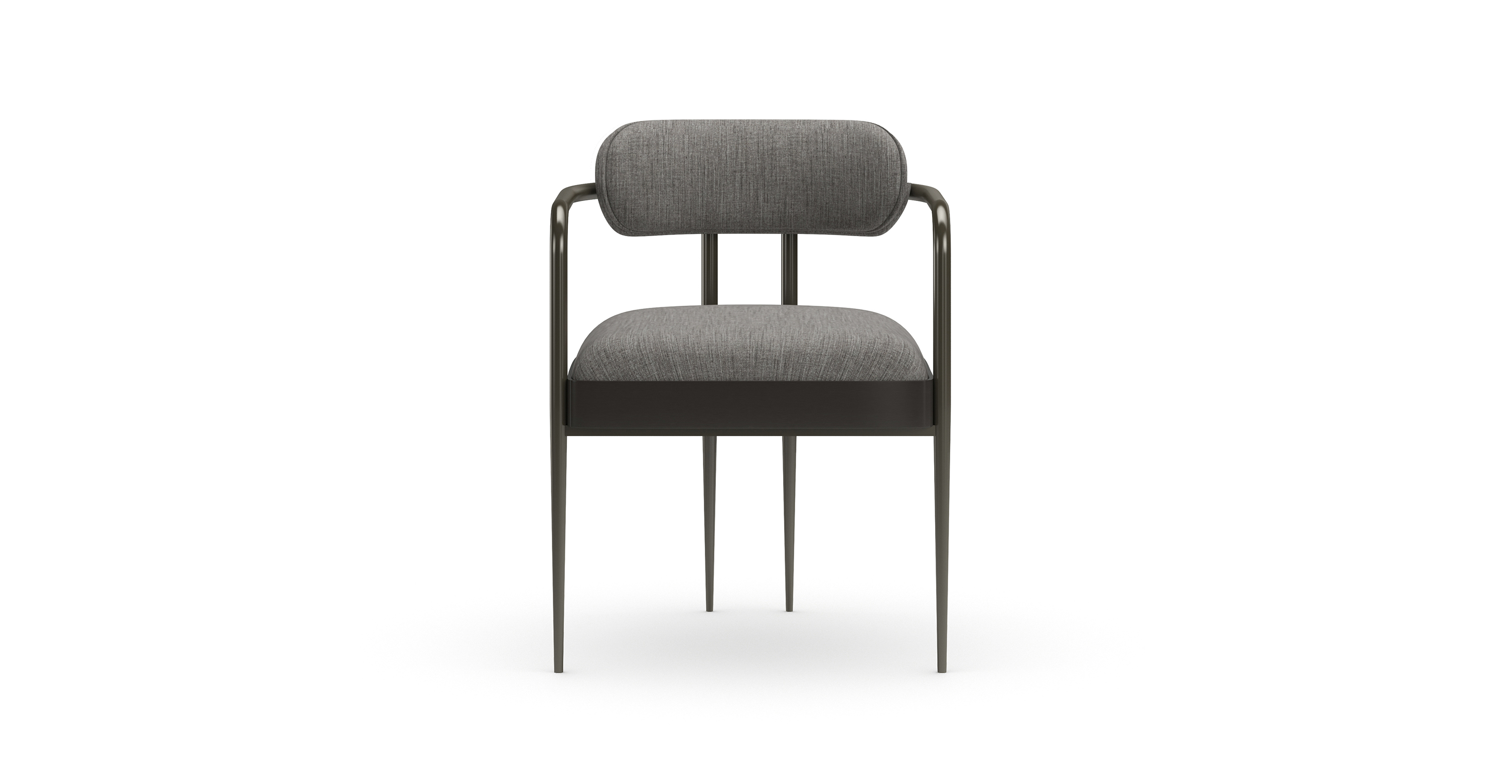 Savannah Metal Dining Chair -  Retro Walnut Metal