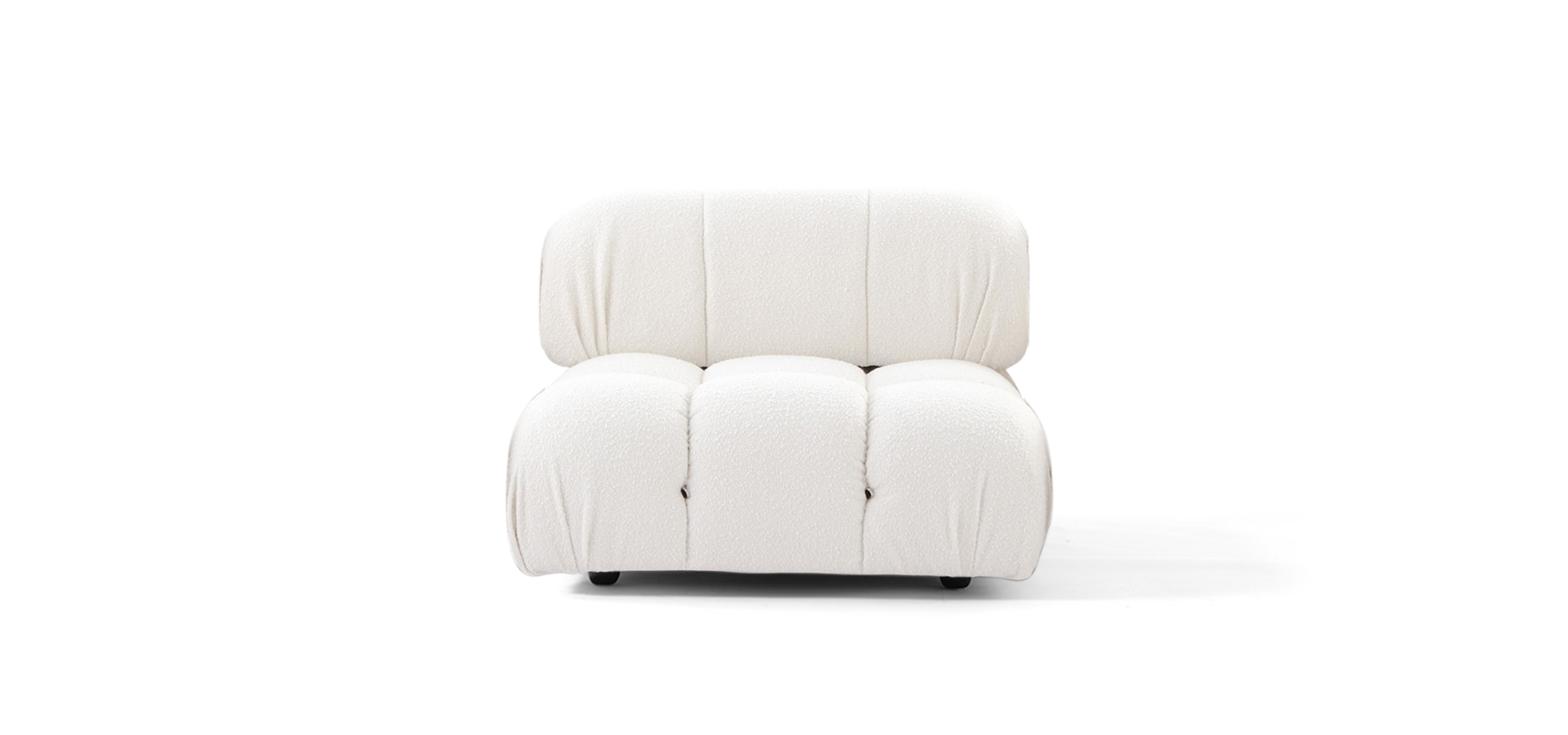 Mario Bellini Sofa | Middle Module - FINAL SALE - White Boucle Boucle