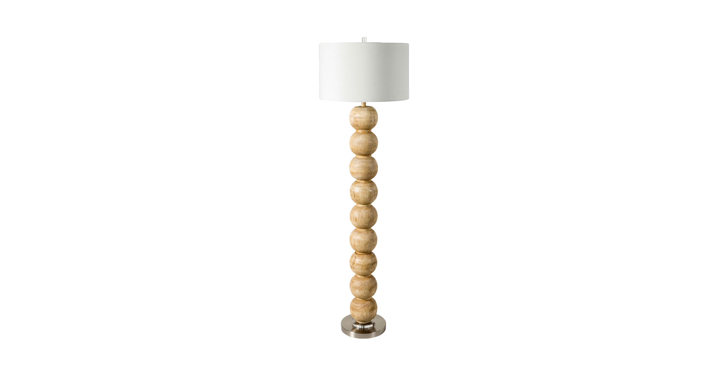 Elegant Accent Floor Lamp - Beige