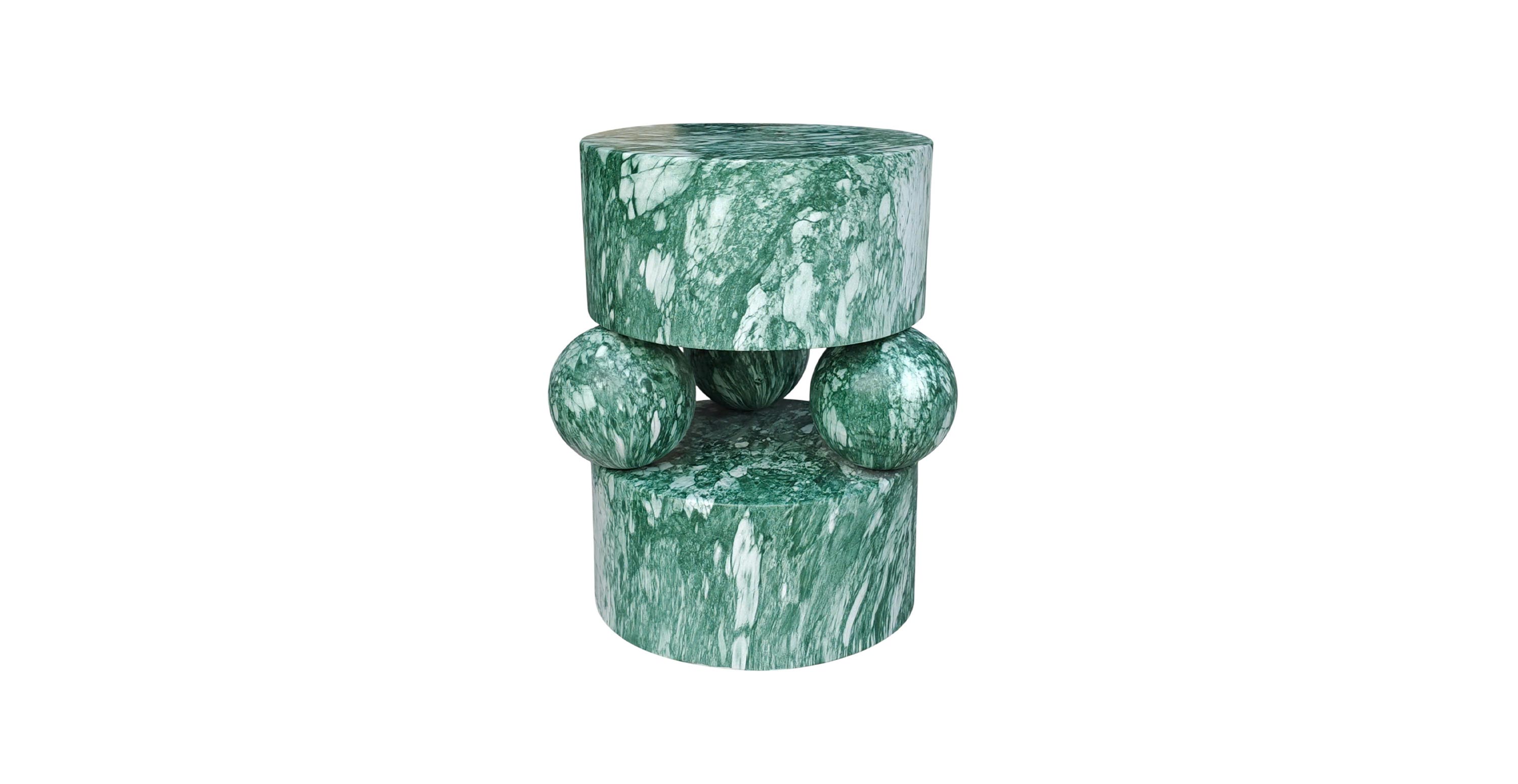 Zyran Side Table -  Concrete Green