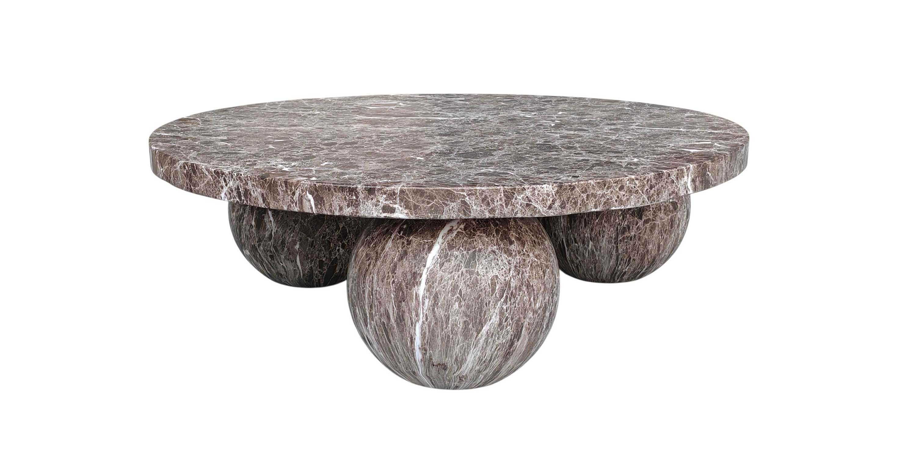 Kyrra Coffee Table - Concrete Espresso