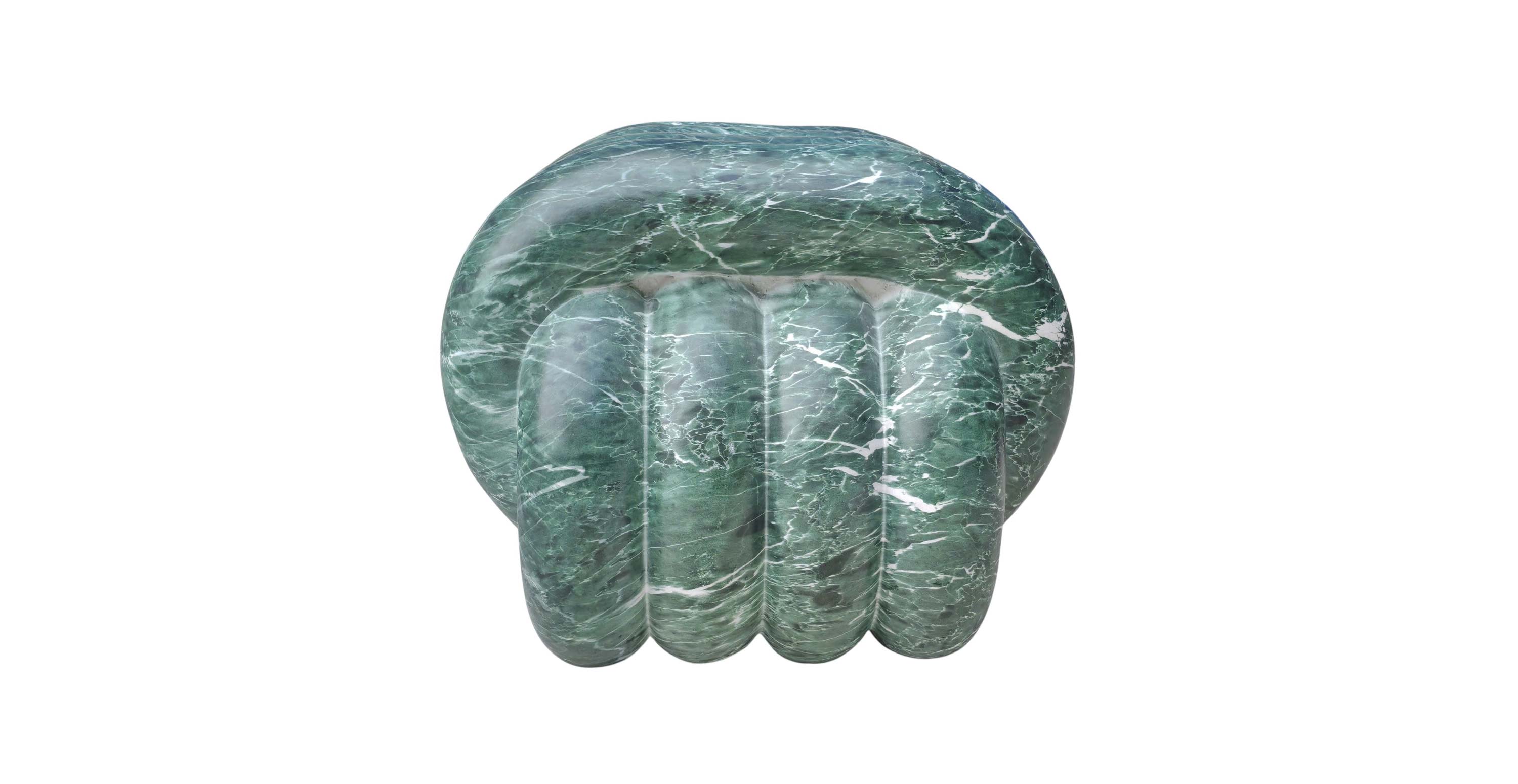 Orvex End Table - Concrete Dark Green