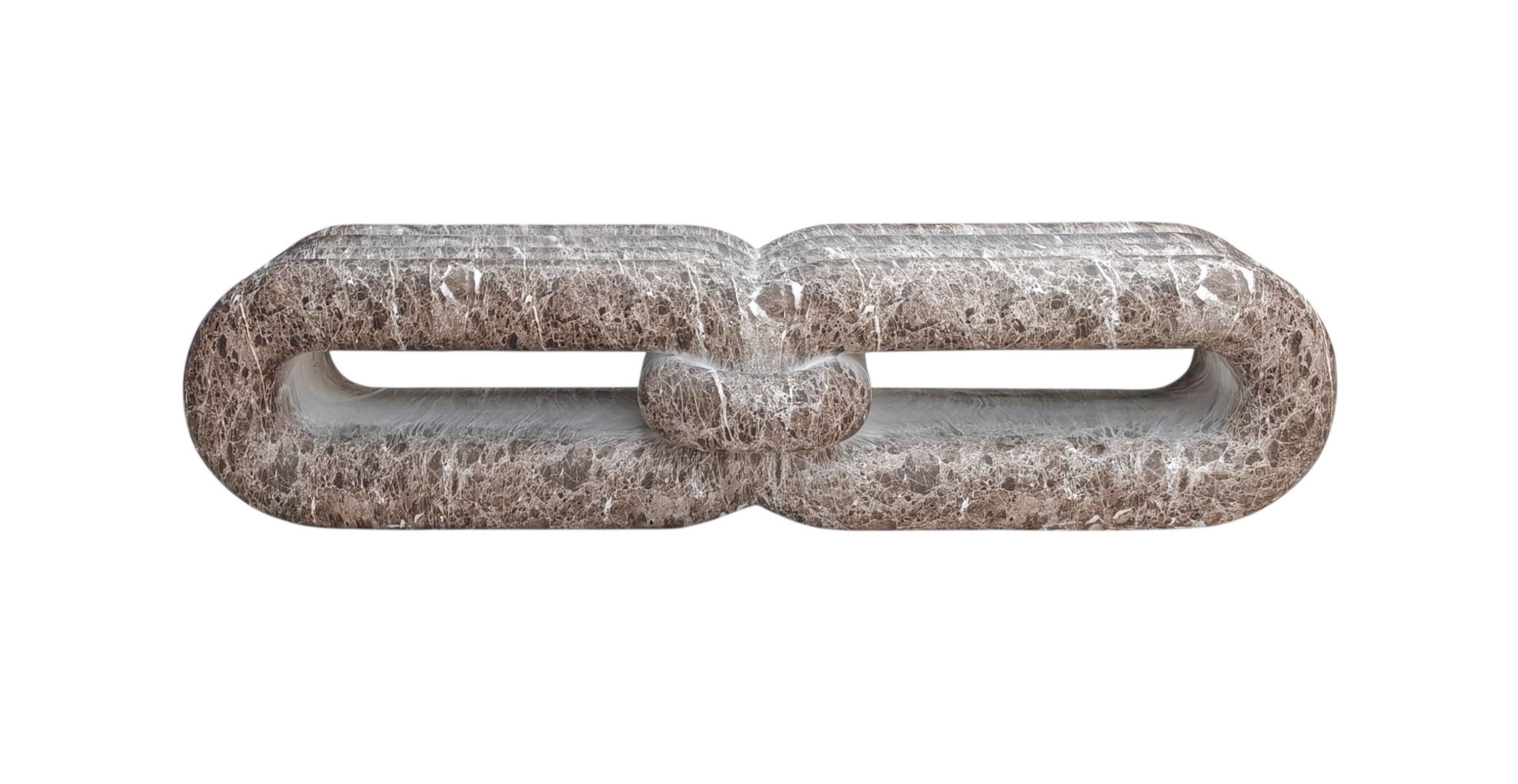 Lyrae Long Bench -  Concrete Espresso