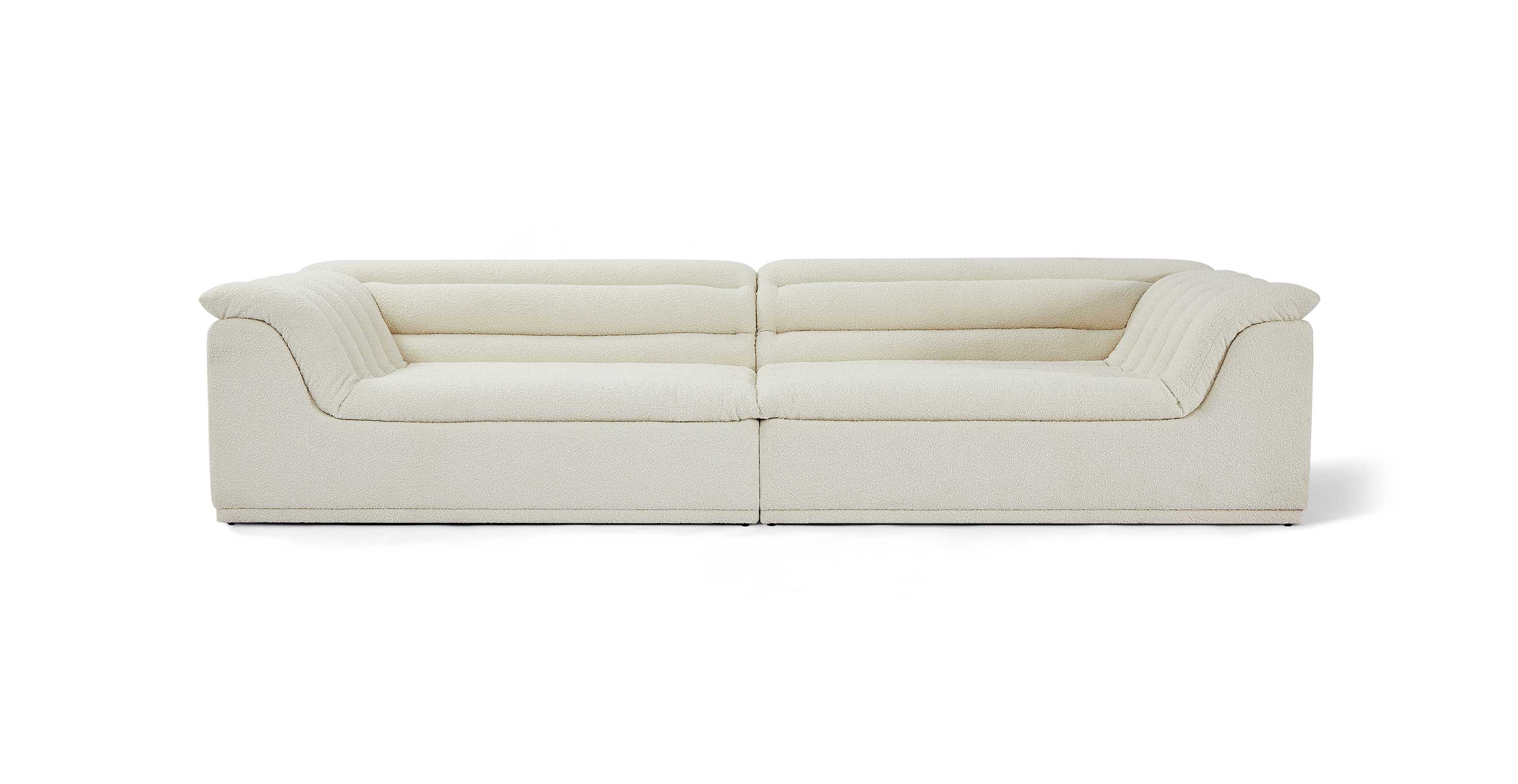 Float Sofa -  White Boucle Boucle