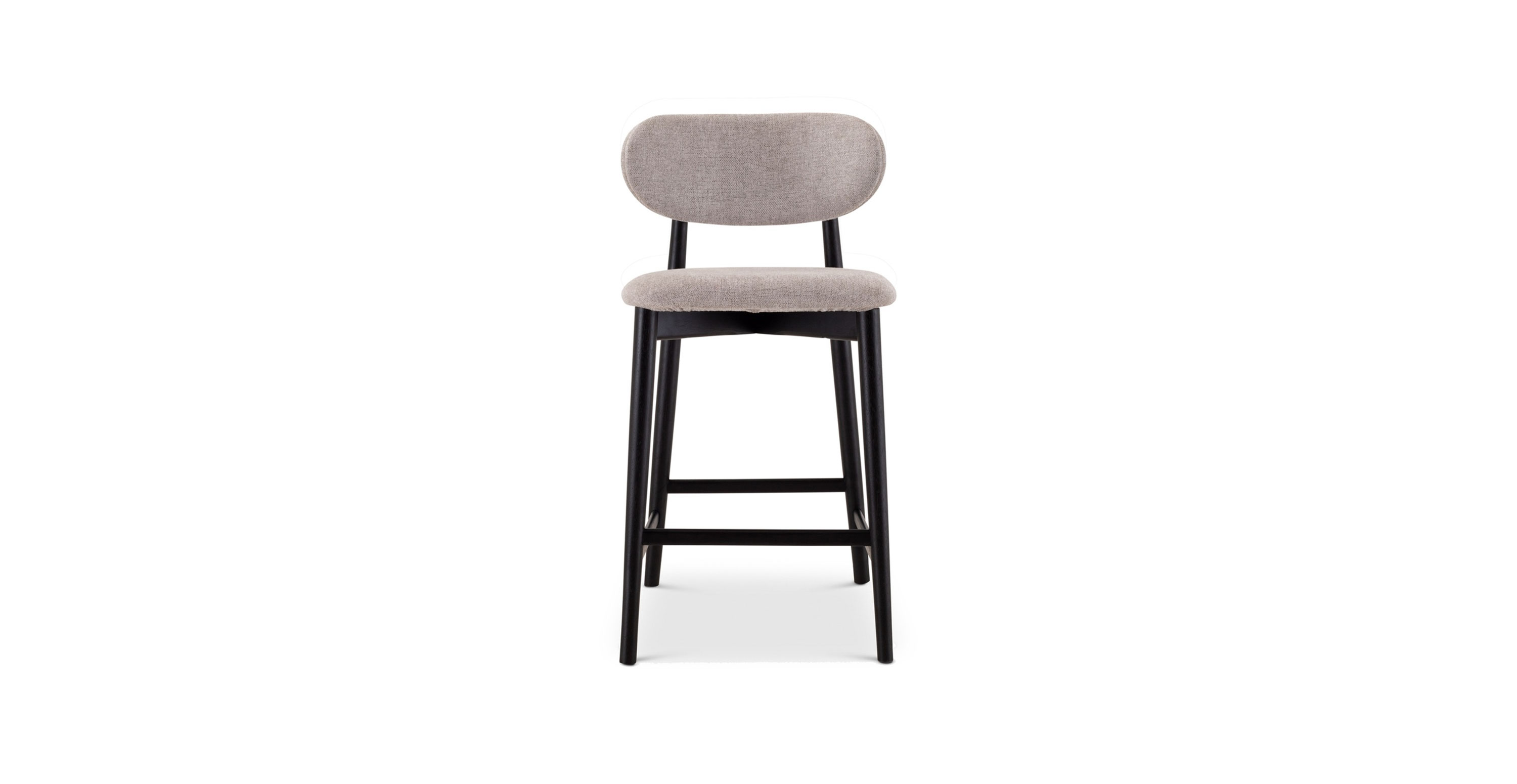 Cedarwood Contemporary Counter Stool - Wooden Ebano