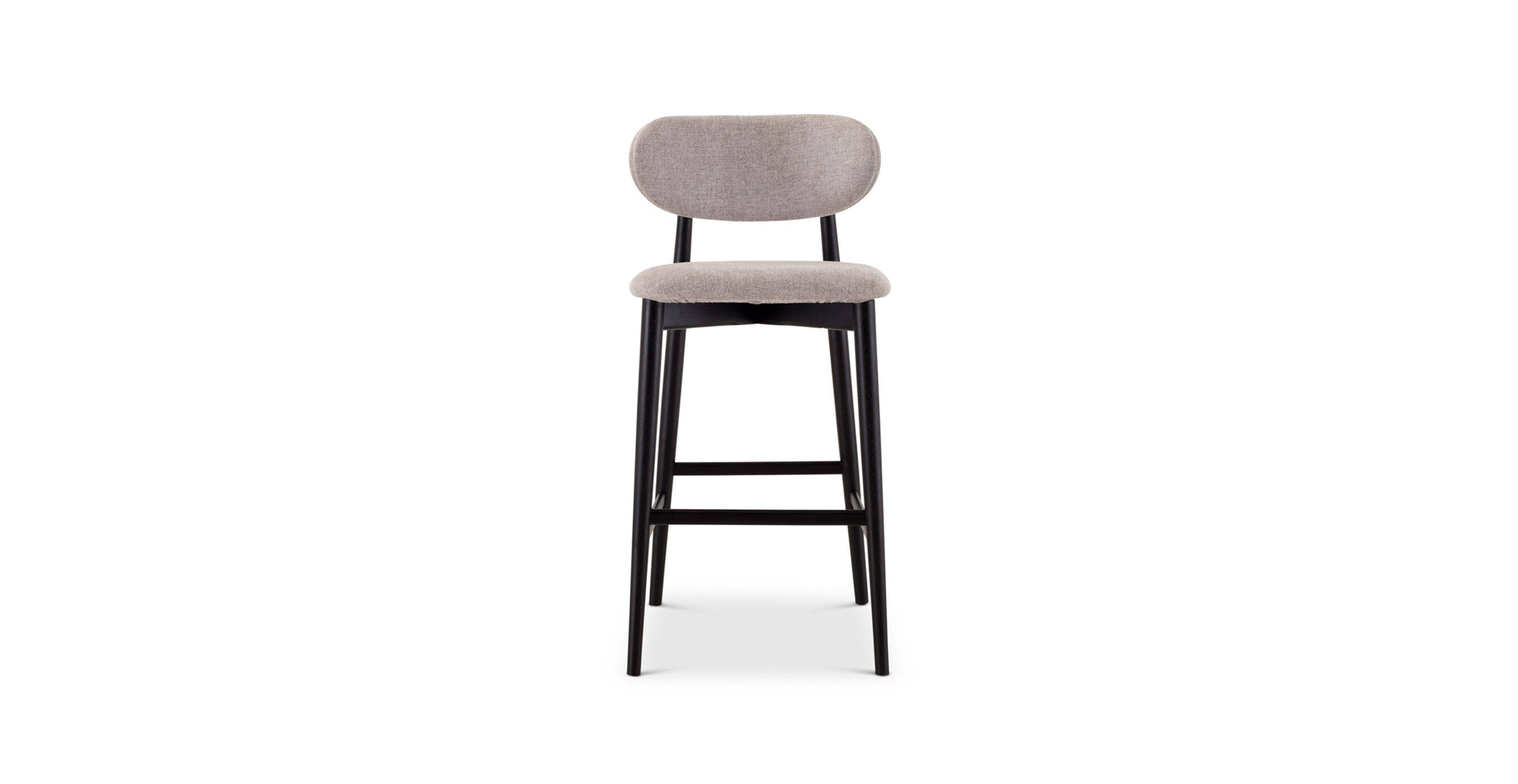 SleekEdge Contemporary Bar Stool - Wooden Ebano