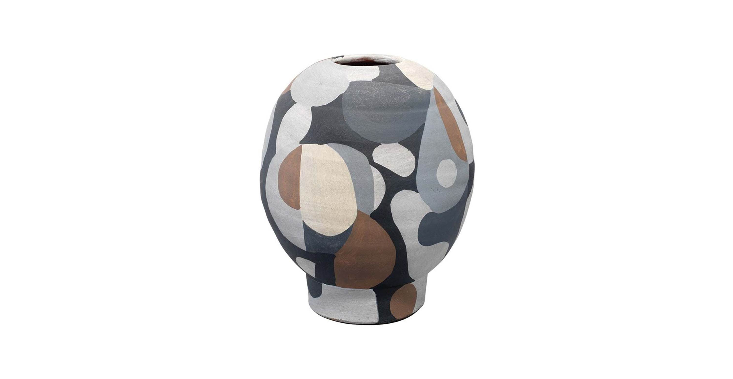 Contemporary Modern Ceramic Beige Vase -  Small