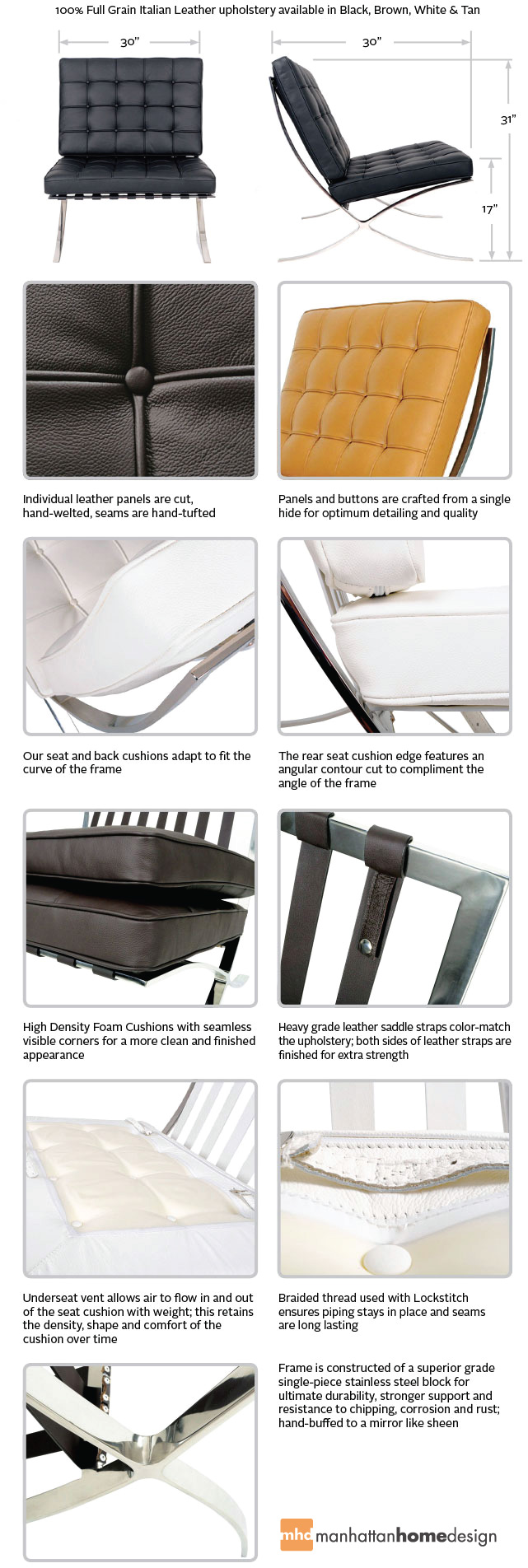 Barcelona Chair Replica