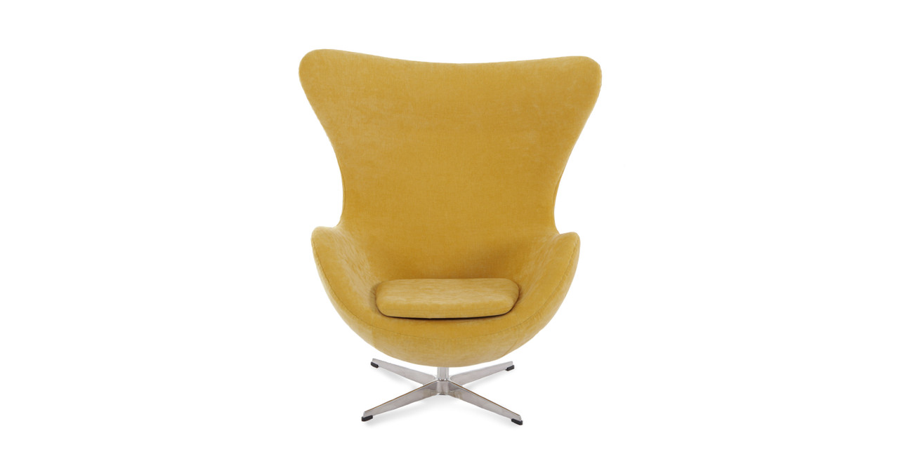 Egg Chair - Arne Jacobsen - Chenille Yellow