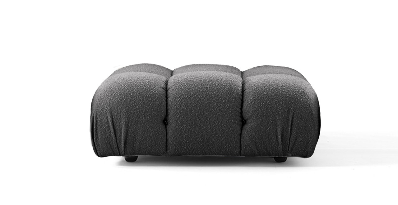 Mario Bellini Sofa | Ottoman -  Boucle Gray Boucle