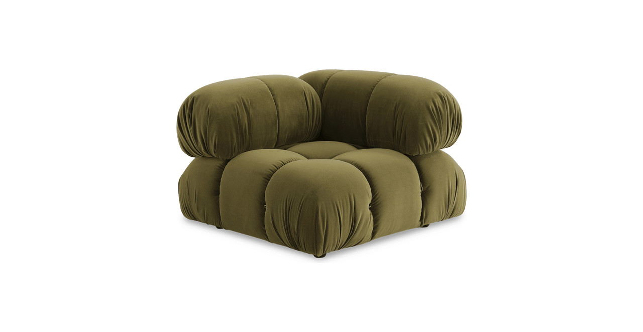 Mario Bellini Sectional Sofa | Configuration B -  Velvet Light Gray Velvet