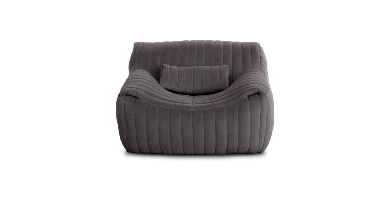 Cinna Sandra Chair - High End Velvet Iron Grey Velvet