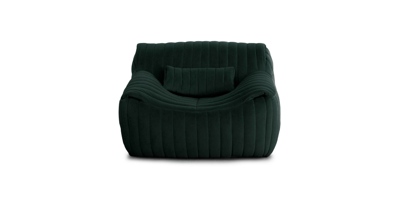 Cinna Sandra Chair - Velvet Dark Green Velvet