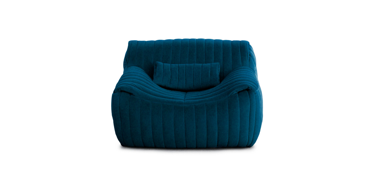 Cinna Sandra Chair - Velvet Royal Blue Velvet