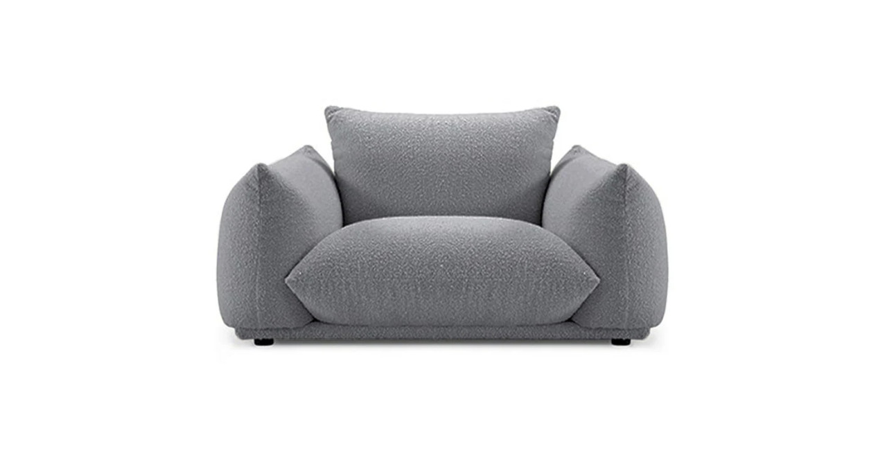 Mario Marenco System Armchair - Boucle Gray Boucle