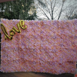 Artificial Flower Wall Panel with Stand for Wedding, Reception, Proposal, Birthday, Bridal shower, Baby shower backdrop - Rental