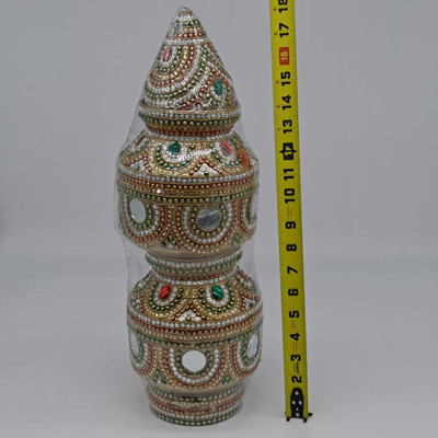 Designer Kalsh Pots/ Stacked Matki / Mahimatlu - Design 2 Designer Kalsh Pots/ Stacked Matki / Mahimatlu - Design 2