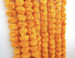 Artificial Yellow Marigold Flower Garlands - Pack of 5, Each 5 feet long