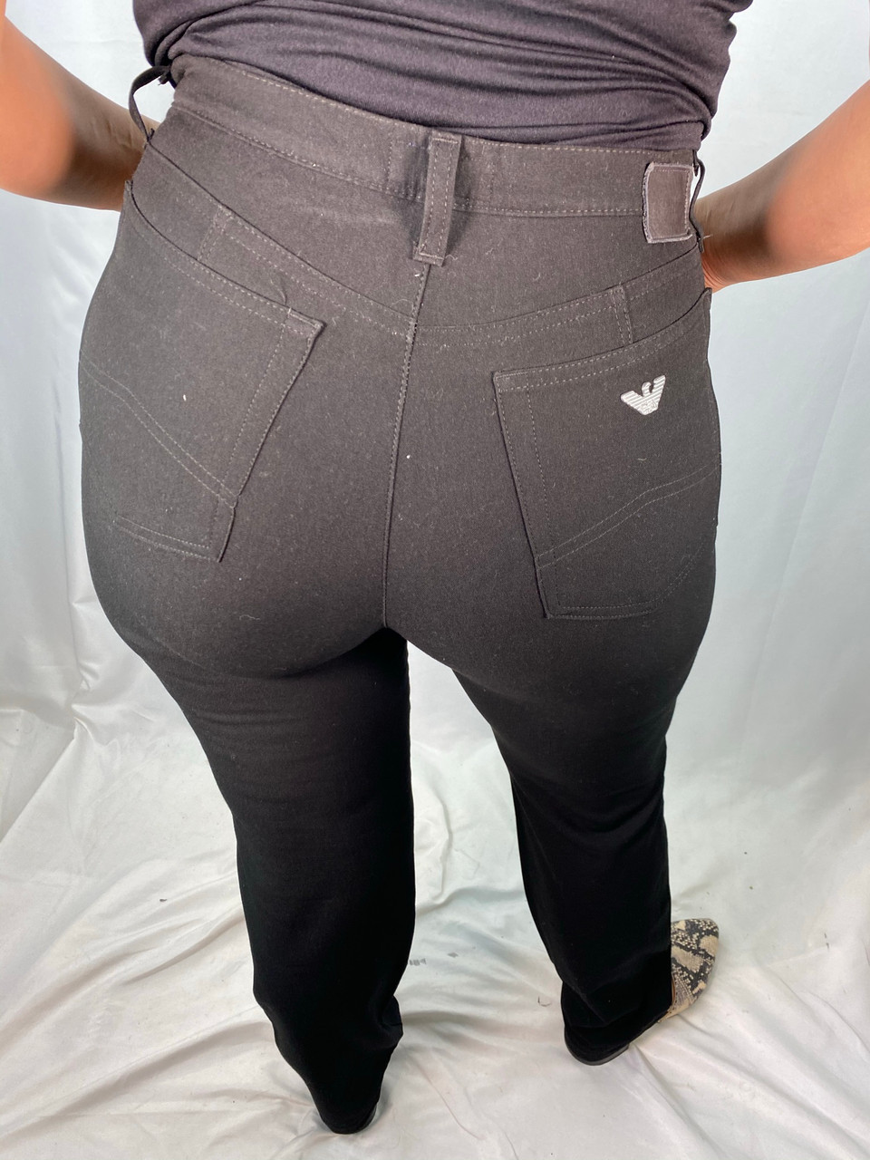 Armani Jeans Black Jeans/Pants Back Pocket