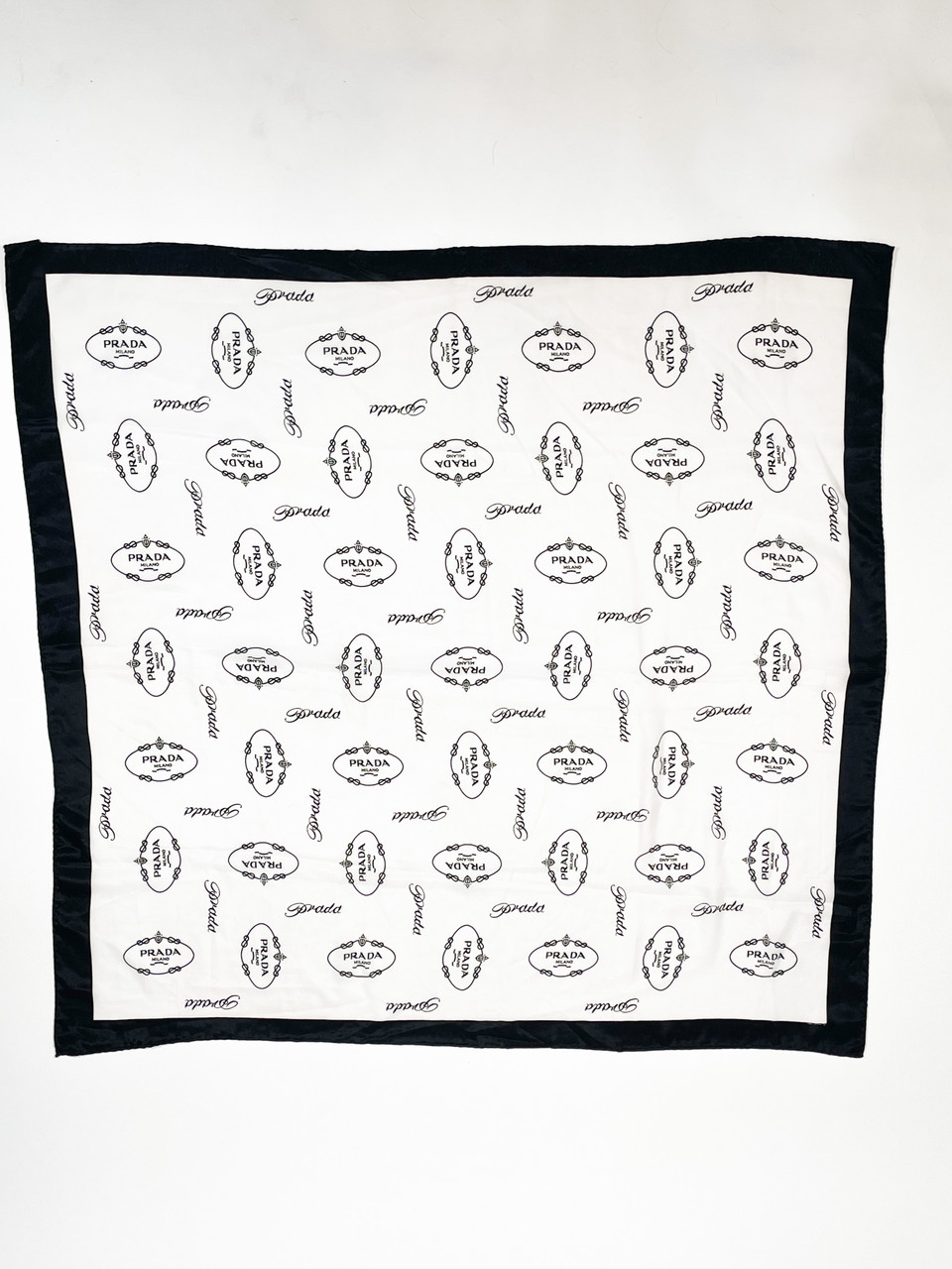 Prada Logo Square Scarf