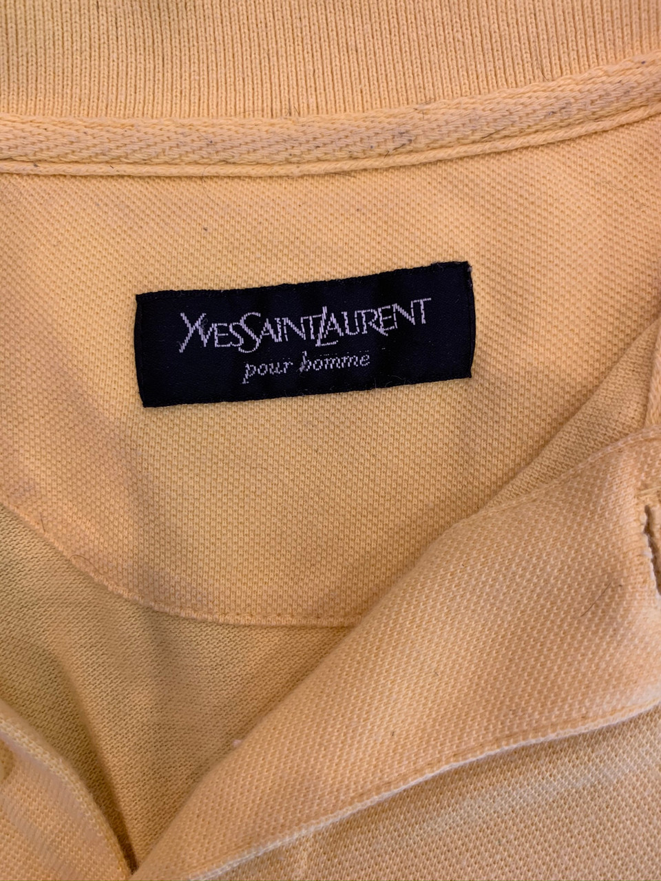 YSL Canary Yellow Polo Shirt