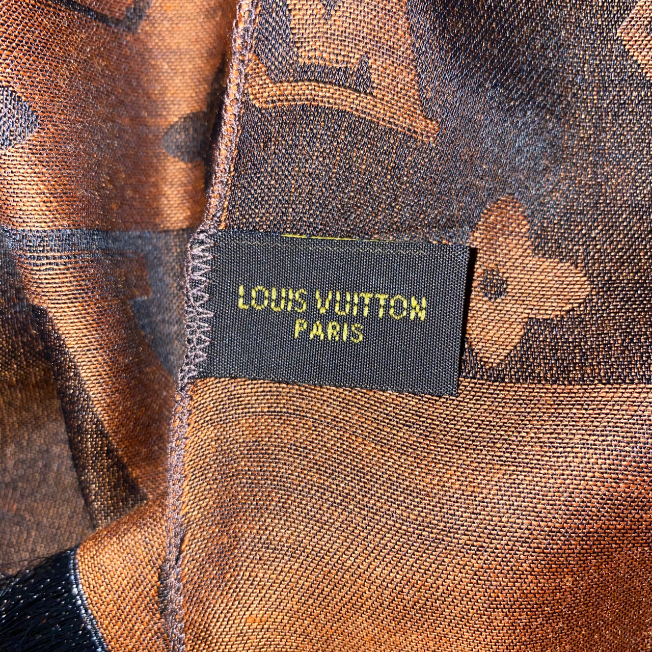 Louis Vuitton Dark Chocolate/Deep Mahogany Monogram Scarf
