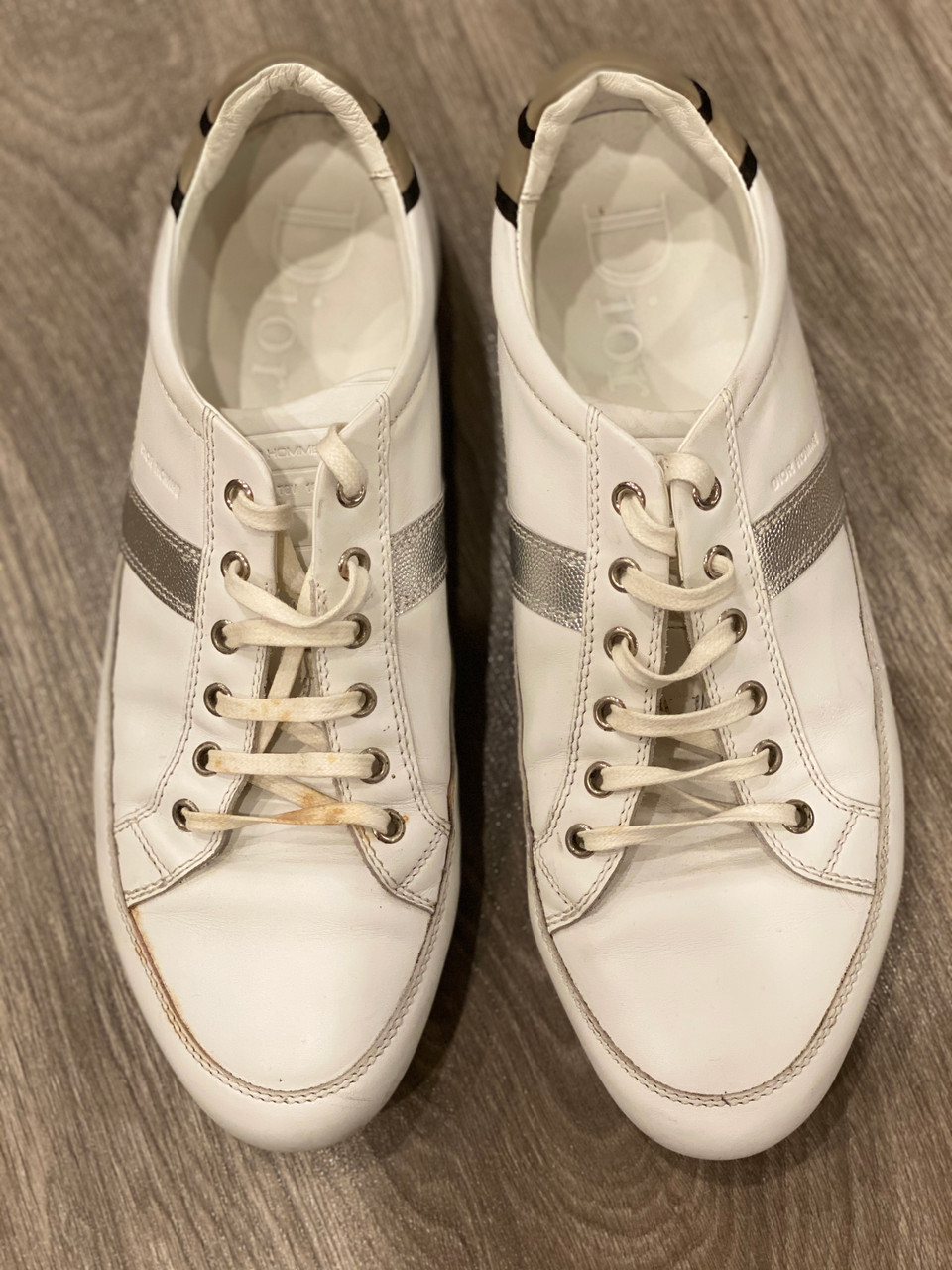 Dior Homme Men's White Leather Sneakers