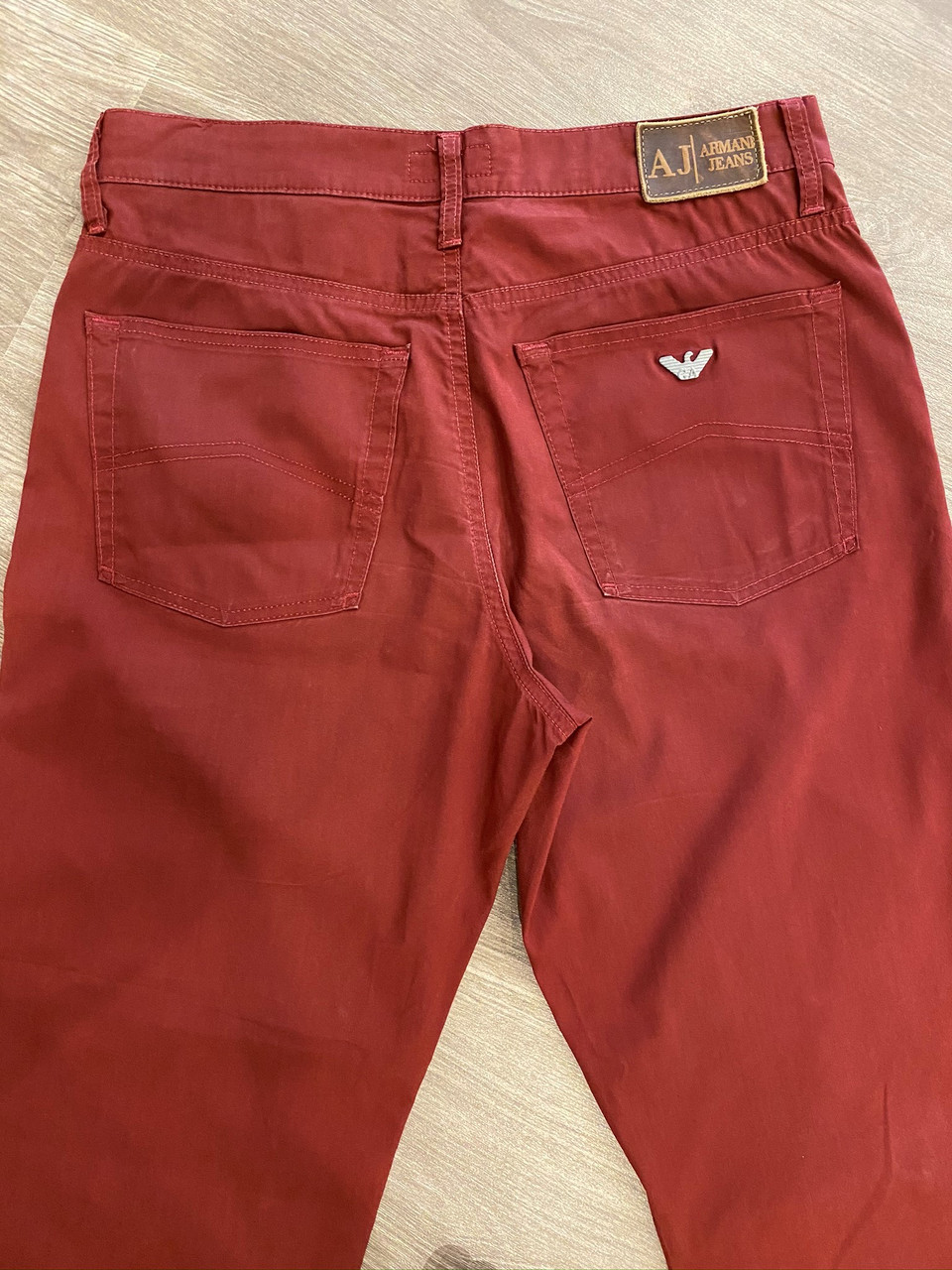 armani red jeans