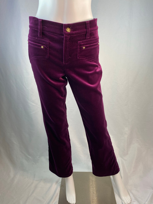 Roberto Cavalli Purple Velvet Pants