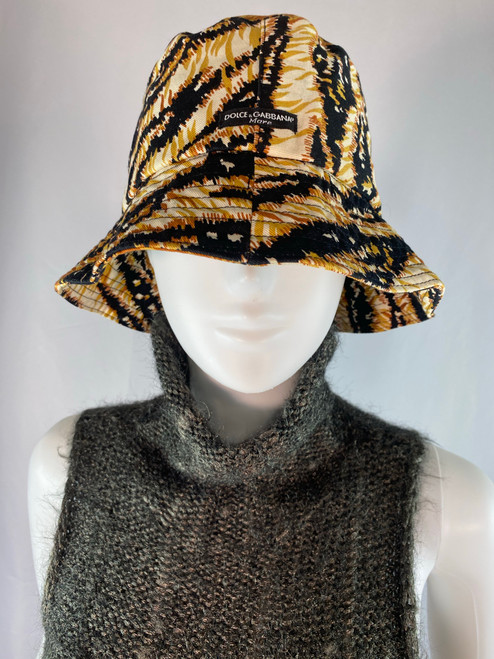 Dolce & Gabbana Mare Tiger Print Bucket Hat