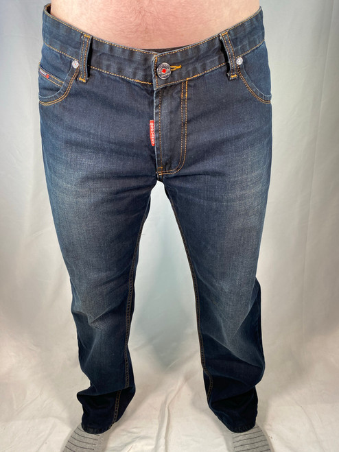 DSquared2 Dark Wash Canada Fitted Bootcut Jeans