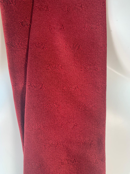 Emporio Armani Red Silk Tie