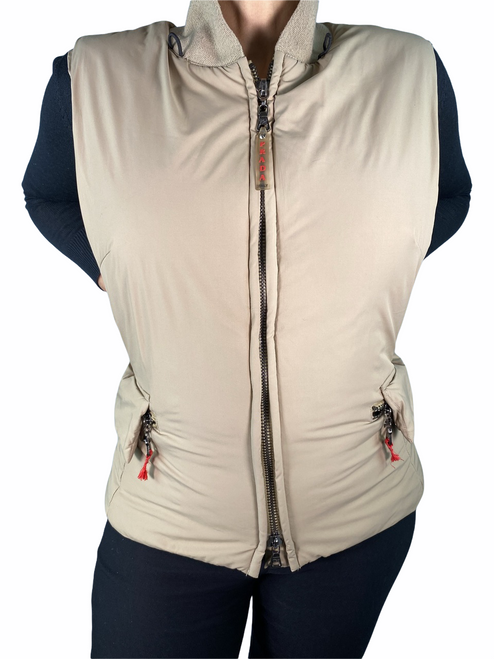 Prada Camel Zipper Pocket Vest