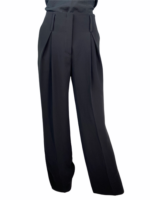 Giorgio Armani wide leg silk black pants