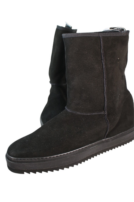 Gianni Versace ugg black boots