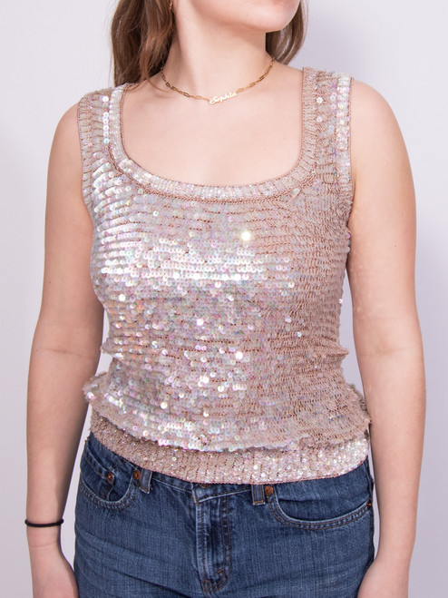 Max Mara sequin top