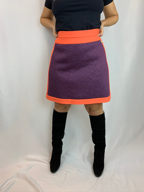 Missoni Retro Orange & Purple Floral Skirt