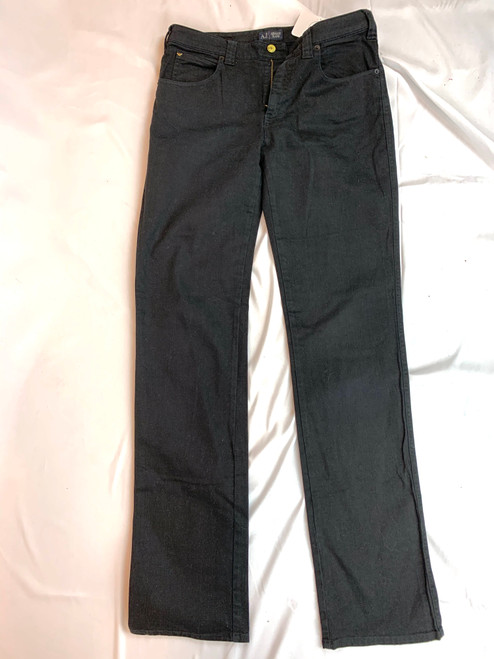 Armani Jeans Straight Leg Black Jeans