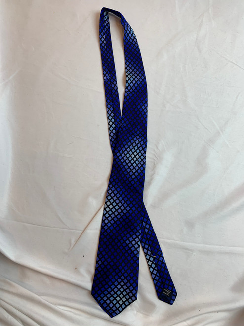 second hand Gucci Blue Monochromatic Silk Tie