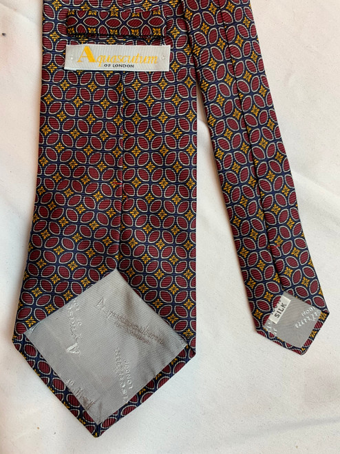 Second hand Aquascutum of London Printed Silk Tie