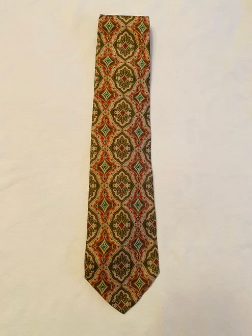 Christian Dior Light Tan Patterned Tie
