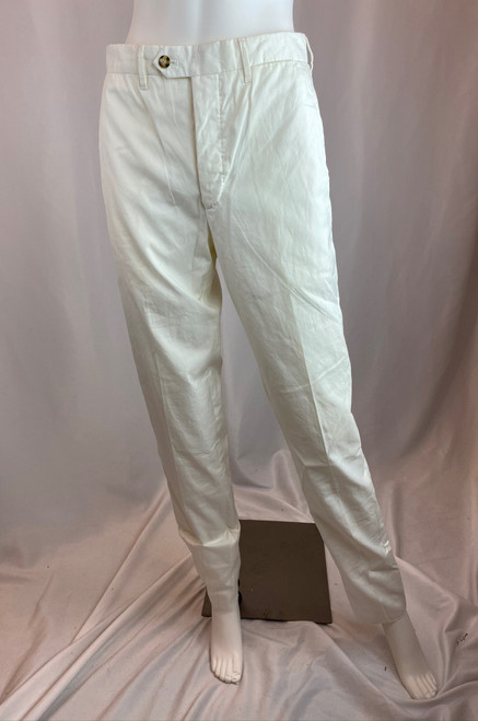 Prada White Khaki Cotton Pants