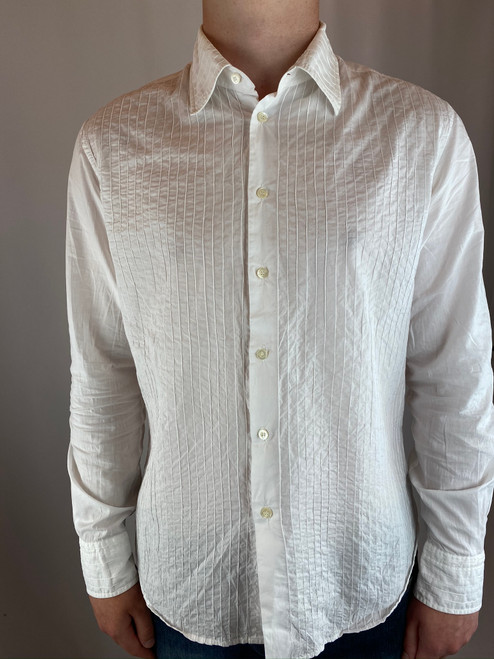 Ermanno Scervino White Button Up Dress Shirt