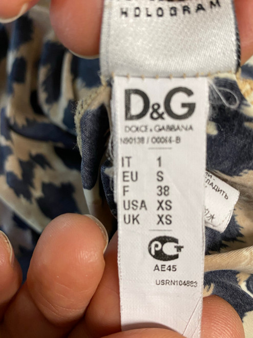 Dolce & Gabbana Leopard Scoop Neck Shirt