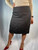 Prada Dark Gray Linen Skirt