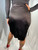 Yves Saint Laurent Asymmetrical Black Skirt with Side Ruching